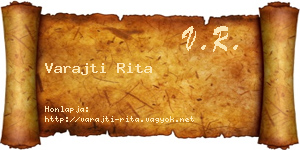 Varajti Rita névjegykártya